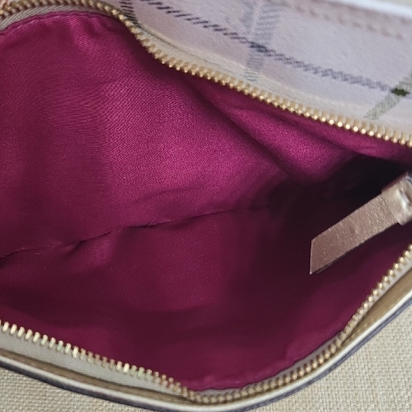 Coach Gold Tattersall Shoulder Bag  EUC - Picture 9 of 12